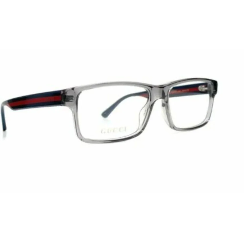 Gucci Men's Transparent Grey Eyeglasses!